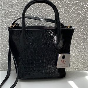 Massimo Castelli Italy leather crossbody bag